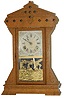 Seth Thomas oak mantle clock, one of the "Fleet Series", ca 1909. 