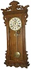 Ansonia Clock Co. hanging clock, the "Queen Mary", ca 1901.