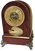 Ansonia Clock Co., plush clock, "Florentine, No. 2", ca 1886.