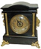 E. Ingraham enameled wood cased clock, "Argyle", ca 1915.