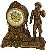 Waterbury Clock Company, figure clock, "Vale", ca 1905.