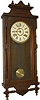 Ansosnia Clock Co. hanging clock, "Queen Elizabeth", ca 1901.