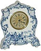 Ansonia Blue Delft porcelain clock.