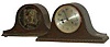 2 English tambour clocks.