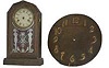 American shelf clock, case, dial, gong, and a great original glass, no movement.