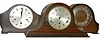 3 clocks, L to R.