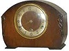 English oak mantle clock, Westminster chime.