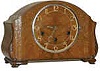 English oak mantle clock, Westminster chime.