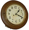 German gallery clock, 8 day time and strike. 