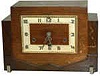 "FHS" German Westminster chime shelf clock. 
