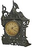 Novelty clock - castle motif, by Robert Johns Co. Chicago, ca 1900's. 