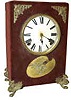 Ansonia Clock Co. Plush Clock, "Florentine, No. 1", ca 1886.