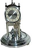 Kundo 400 day clock in a bright silver-chrome case.