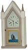 New steeple case, wood painted white.