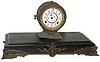 Ansonia Clock Co. enameled iron base used rarely by the company.