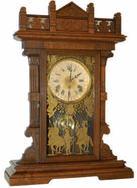 Franklin-Morse Calendar clock manufactured by the E. N. Welch Manufacturing Company of Forestville, Conn. — Antique Clocks Price Guide