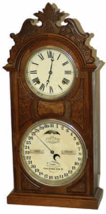 Ithaca Calendar Clock Co. "No. 8 Shelf Library", ca 1880. — Antique Clocks Price Guide
