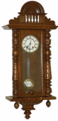 German RA, similar to previous clock but in much better condition. Case is clean, shining, has been refinished. — Antique Clocks Price Guide