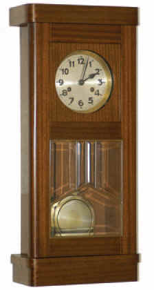Miniature Box clock. 8 day gong strike movement, very clean and running. — Antique Clocks Price Guide
