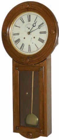 "Jerome and Co. New Haven, Conn. U.S.A.", printed on the label of this very rare wall clock, ca about 1850. — Antique Clocks Price Guide