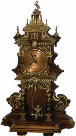 Lenzkirsch "Swinging Doll" shelf clock. — Antique Clocks Price Guide