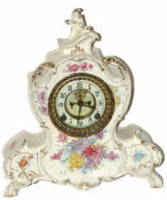Ansonia Clock Co. Royal Bonn case, named "La Vendee", ca 1904. — Antique Clocks Price Guide