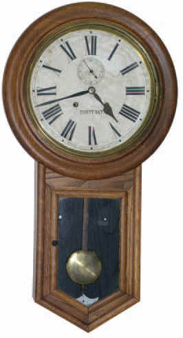 Waterbury Clock Co. hanging clock "Admiral", ca. 1906. — Antique Clocks Price Guide