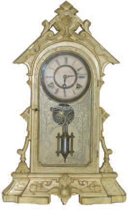 F. Kroeber shelf clock, "Notice", ca. 1880. — Antique Clocks Price Guide