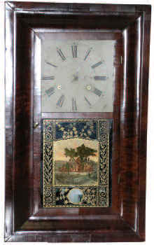 R. Blakeslee Jr. shelf O.G. clock, ca 1846. — Antique Clocks Price Guide