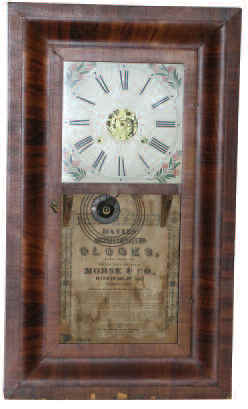 Morse and Co. OG clock, ca 1850-1855. — Antique Clocks Price Guide