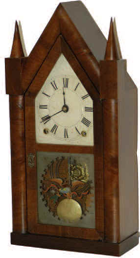 Terry and Andrews, Bristol, Ct. steeple. The movement and label signed the same way. — Antique Clocks Price Guide