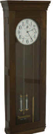 International Time Recorder (ITR) Model B, Master clock in a 64.5 inches by 22 inches dark walnut finished case. — Antique Clocks Price Guide