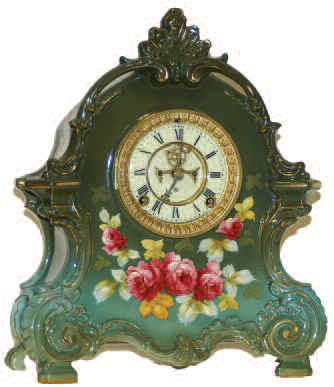Ansonia Clock Co. German Royal Bonn cased, "La Bretagne", ca 1895. — Antique Clocks Price Guide