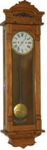 New Haven Clock Co. "Columbia" 30 day wall regulator, ca1911. — Antique Clocks Price Guide