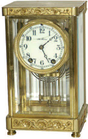 Seth Thomas crystal regulator, "Empire No. 4", ca 1907. — Antique Clocks Price Guide