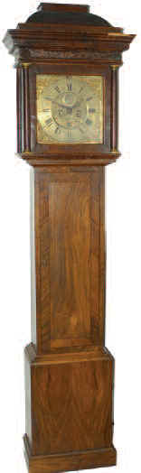 English tall clock with a very early brass dial movement ca 1690-1710, but no later than 1740. — Antique Clocks Price Guide