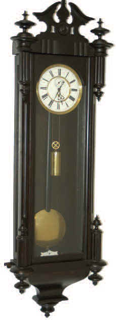 F. Kroeber Clock Co. "Vienna Regulator No. 47", ca1880's. — Antique Clocks Price Guide