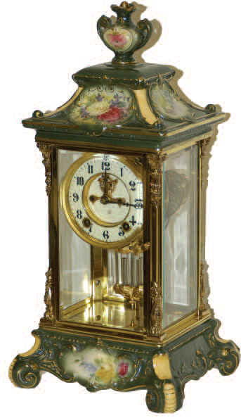 Ansonia Clock Company "Crystal Regulator No. 1", ca 1906. — Antique Clocks Price Guide