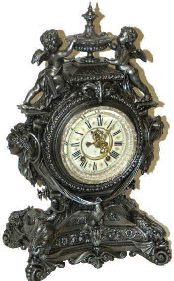 Ansonia Clock Company, "Lydia", ca 1894-1904. This clock was completely restored by Bruce Baziluk. — Antique Clocks Price Guide
