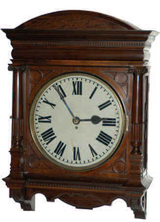 English wall-gallery clock. — Antique Clocks Price Guide