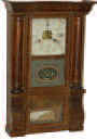 Miniature Column clock by, "Forestville M. Co. Bristol, Ct.", ca 1845-1850. — Antique Clocks Price Guide