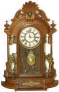 New Haven Clock Co. mirrorside, "Occidental", ca 1895. — Antique Clocks Price Guide