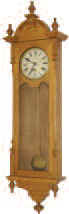 Waterbury Clock Co. large oak hanging clock, "Galesburg", ca 1906. — Antique Clocks Price Guide