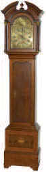 English tall clock, oak and mahogany case, ca 1720 - 1750. — Antique Clocks Price Guide