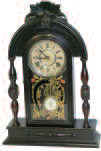 Kroeber Clock Co., shelf "Texas", ca. 1898 — Antique Clocks Price Guide