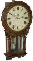 English double fusee wall clock made by "James Sagar, Blackborn", ca early 1800's. — Antique Clocks Price Guide