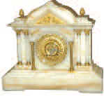 Ansonia Clock Co. marble cased clock, ca 1892. — Antique Clocks Price Guide