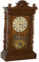 Seth Thomas rare quarter striking mantle clock, "Atlas", ca 1884, as indicated by the factory manufacturing stamp on the backboard. — Antique Clocks Price Guide