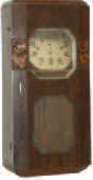 French Box clock, case with dial, pendulum, gong, no movement. — Antique Clocks Price Guide
