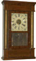 Seth Thomas 30 hour weight clock, rosewood and gilt columns, ca 1863. — Antique Clocks Price Guide